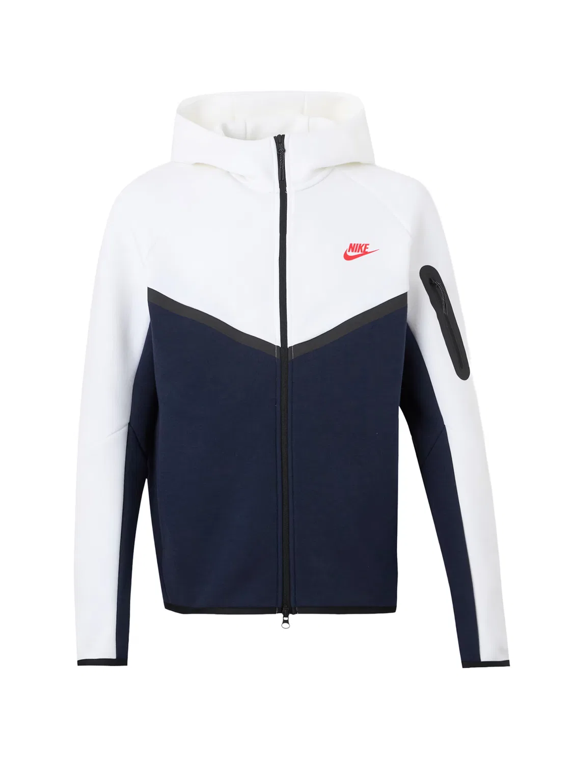 Толстовка на молнии из технологического флиса Nike Sportswear, White