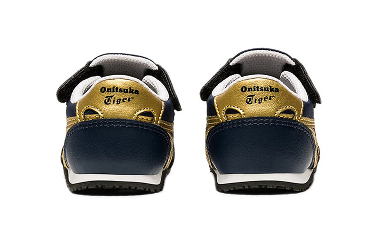 Кроссовки Onitsuka Tiger Serrano Toddler Shoes TD Low-top Navy / Yellow — фото 4