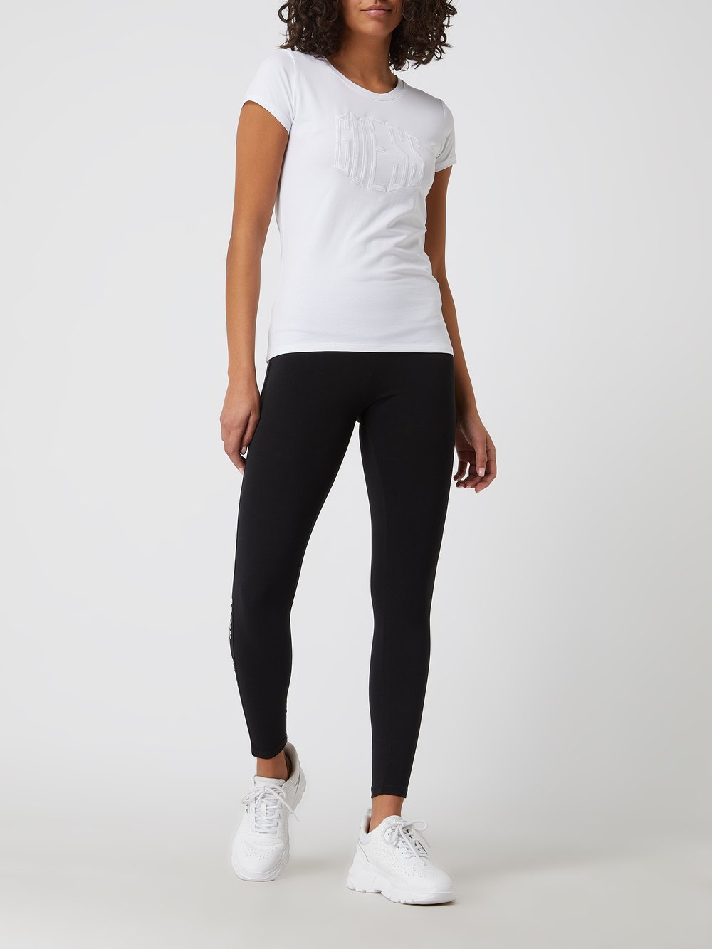 

Спортивные леггинсы с логотипом, модель «Aline» Guess Activewear, черный