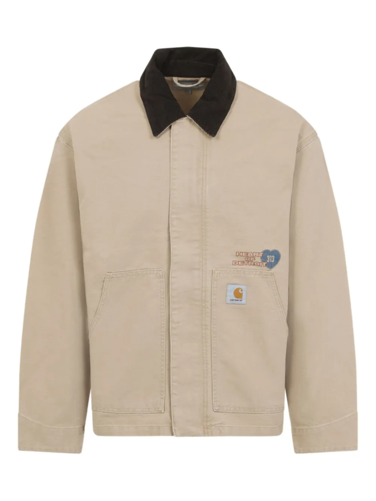 

Хлопковая куртка Carhartt WIP Detroit, коричневый