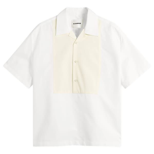 

Рубашка свободного кроя для боулинга контрастных цветов Jil Sander, Latte