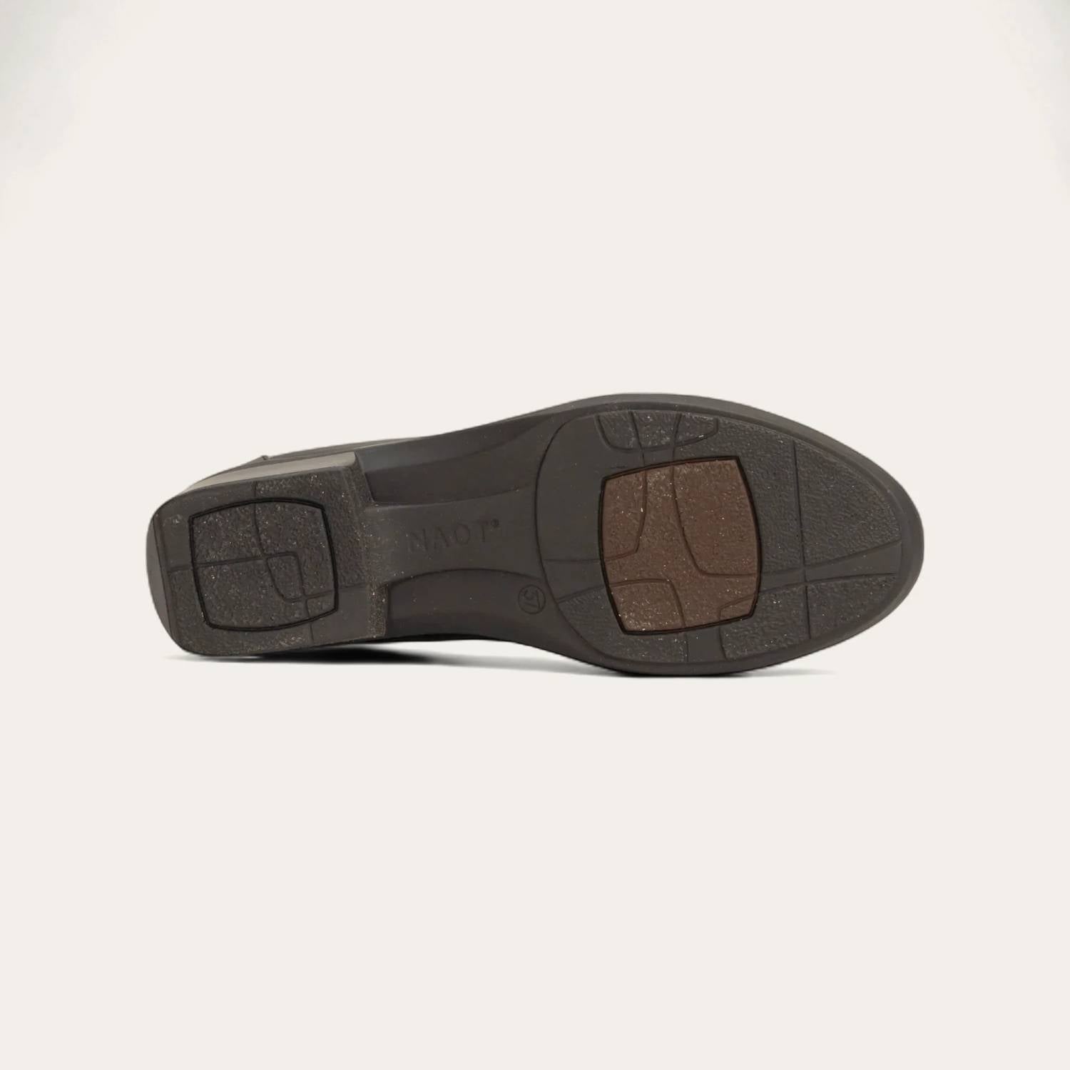 Женские лоферы Kedma - средний размер, цвет Jet Black/Tin Gray/Black Madras NAOT — фото 4