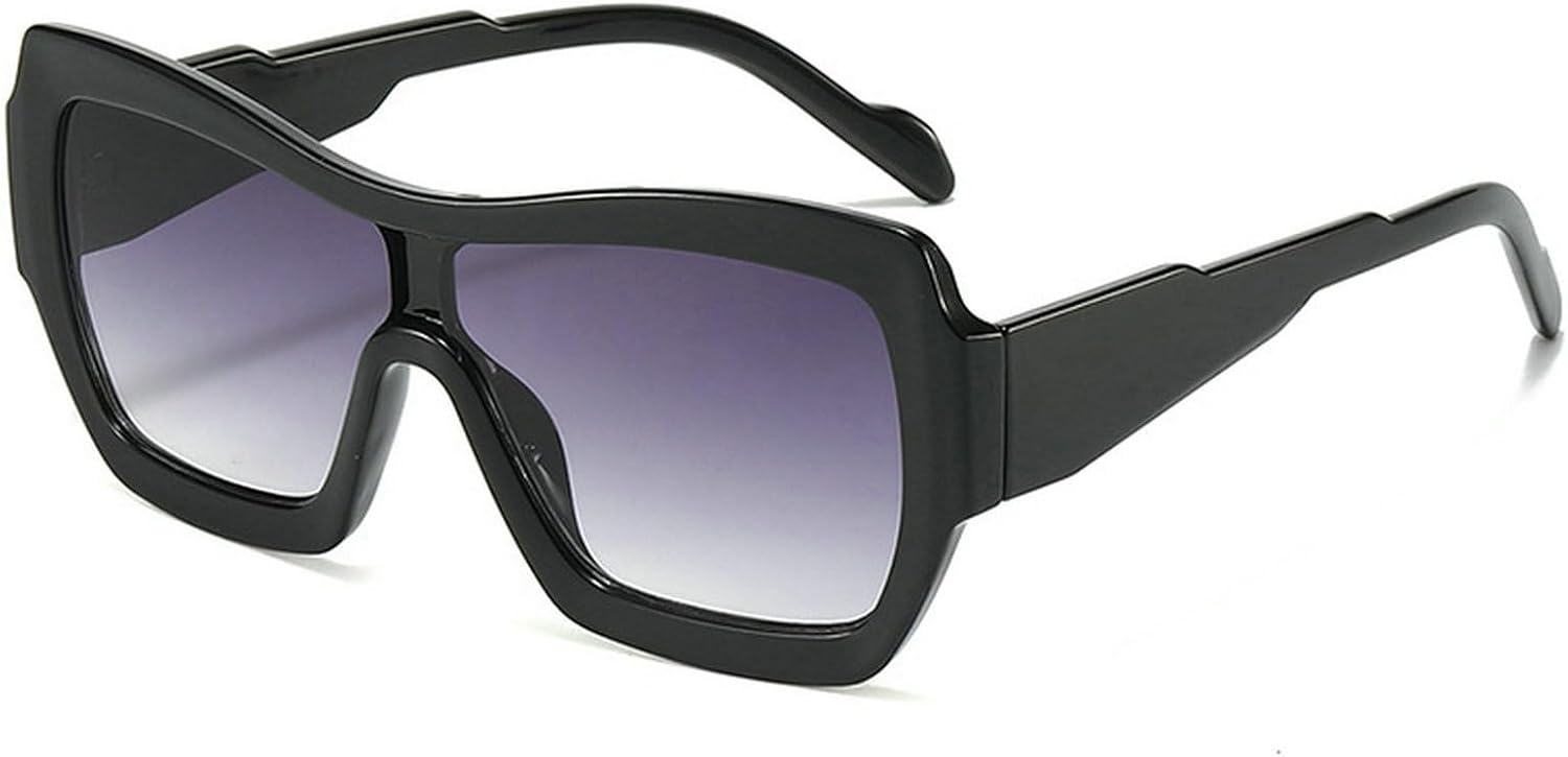 

Большие квадратные солнцезащитные очки для женщин в стиле ретро, ​​черные с леопардовым принтом, винтажные солнцезащитные очки для женщин и мужчин с градиентным переходом цвета mincl, Black