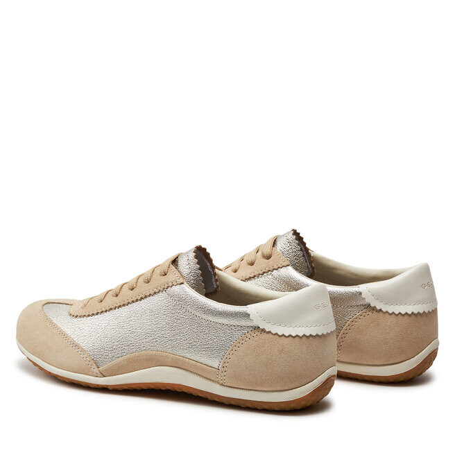 Кроссовки Geox D Vega D4509A 022BV CH62L Lt Taupe/Lt Gold, бежевый — фото 3