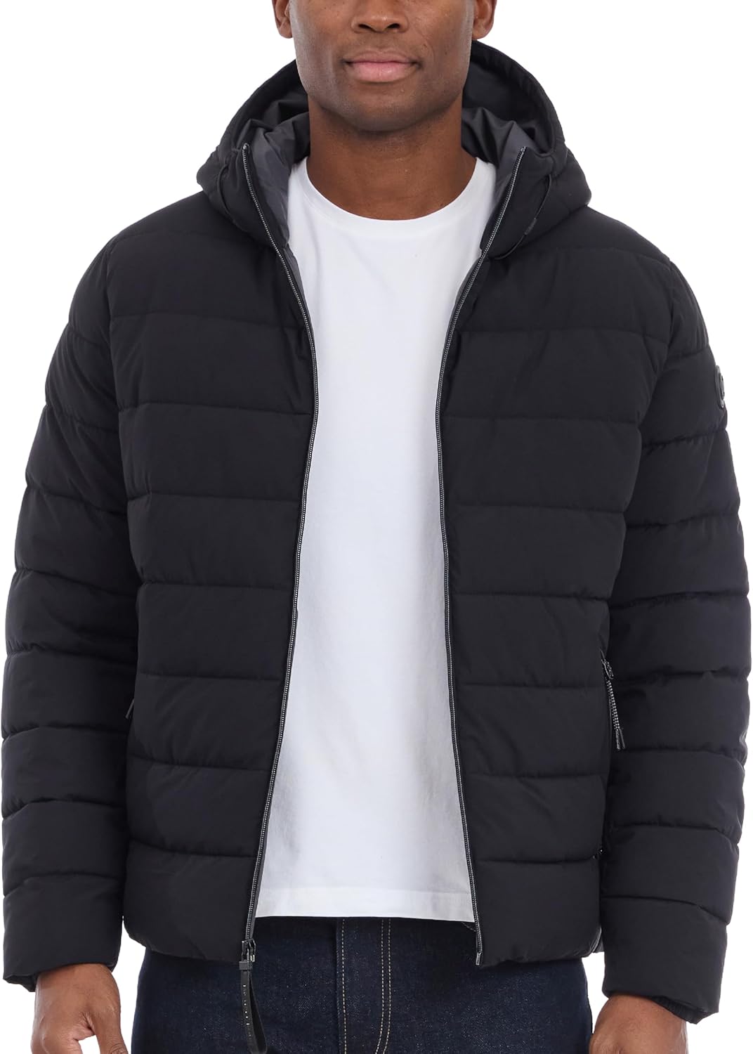 

Мужская куртка-пуховик Michael Kors с капюшоном, защита от дождя и холода, Black