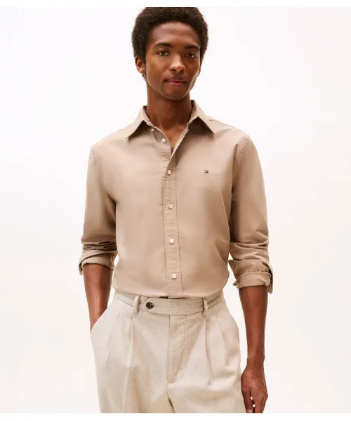 

Рубашка Оксфорд Regular fit Tommy Hilfiger, бежевый