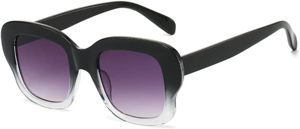 

Солнцезащитные очки с защитой от УФ-излучения UV400 | Большая оправа, панк-стиль, яркие линзы | Для женщин и мужчин, для занятий спортом на открытом воздухе и вождения DSVIGF, Black-gray