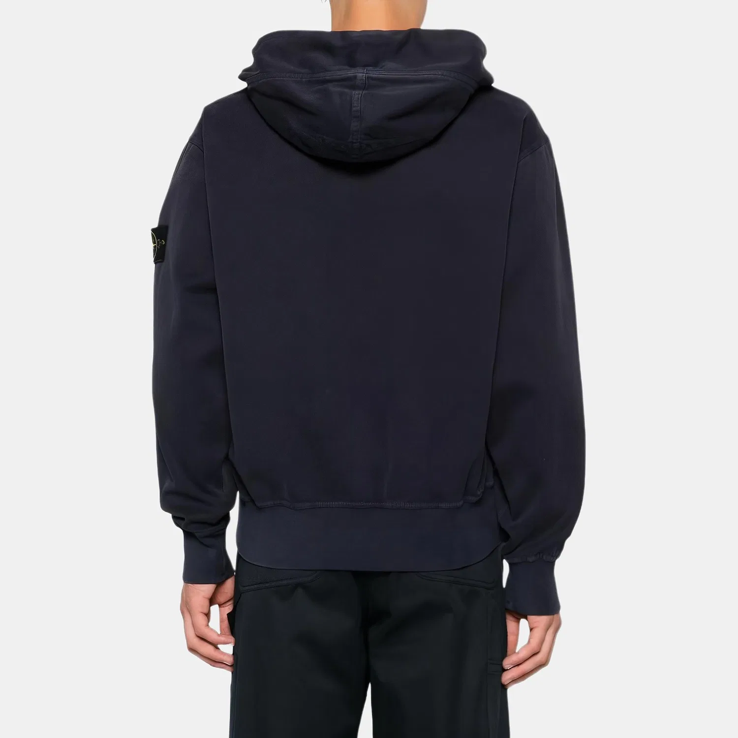 Толстовка с капюшоном на молнии Oversized Fit STONE ISLAND, Blue — фото 3