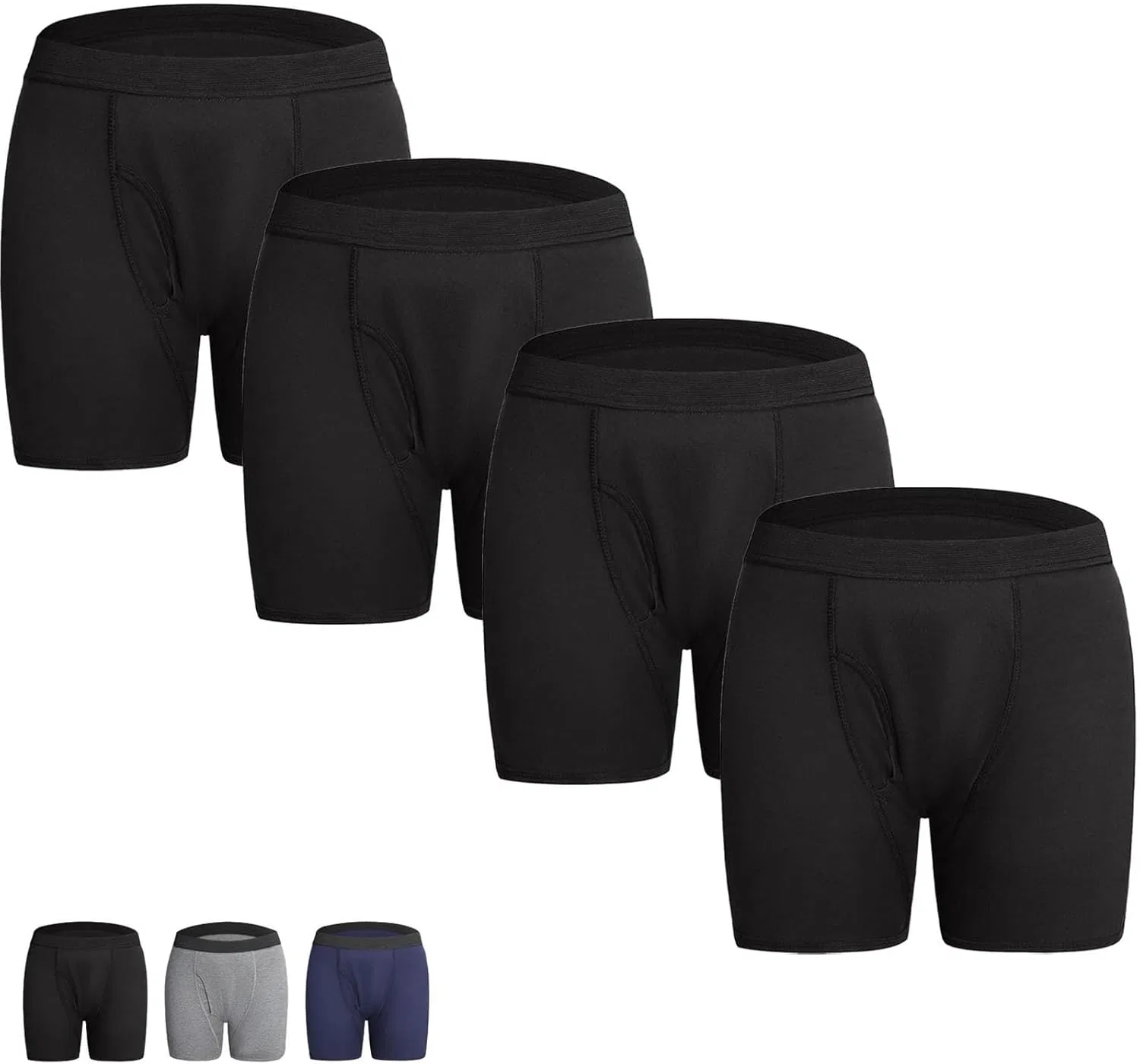 Боксеры абсорбирующие, Black-4pcs