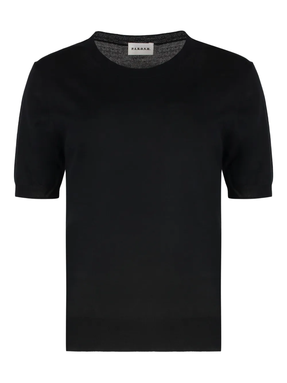 

Ребристый свитер с круглым вырезом P.A.R.O.S.H., черный