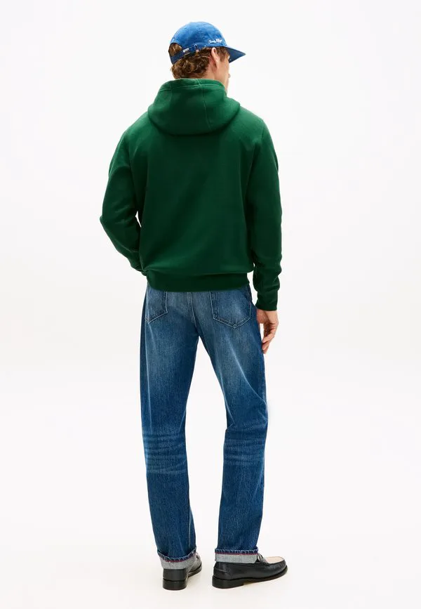 Худи с капюшоном и завязками из махровой ткани с логотипом Tommy Hilfiger, Nocturnal Green — фото 3