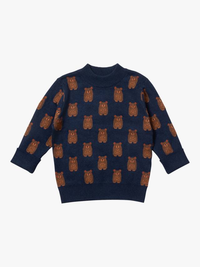 

Детский хлопковый джемпер Teddy Little Green Radicals, Navy