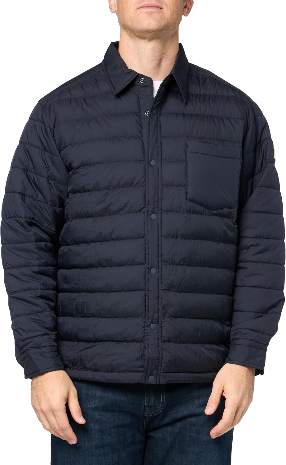 

Мужская высокотехнологичная нейлоновая куртка BOSS с наполнителем, Night