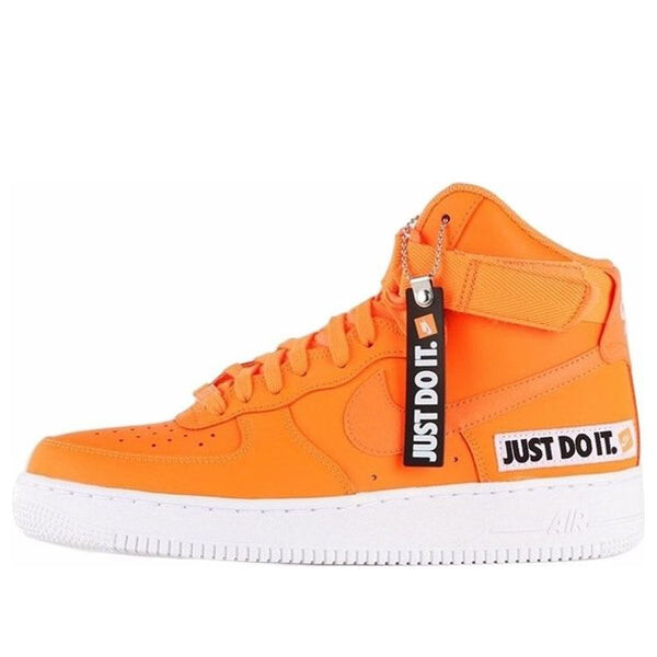 Кроссовки air force 1 высокие Nike, оранжевый