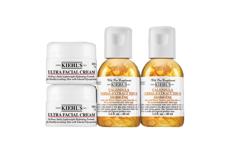 Kiehl's Набор пробников: High Moisturizing Cream + Marigold Hydrating 7мл*2 + 40мл*2 — фото 2