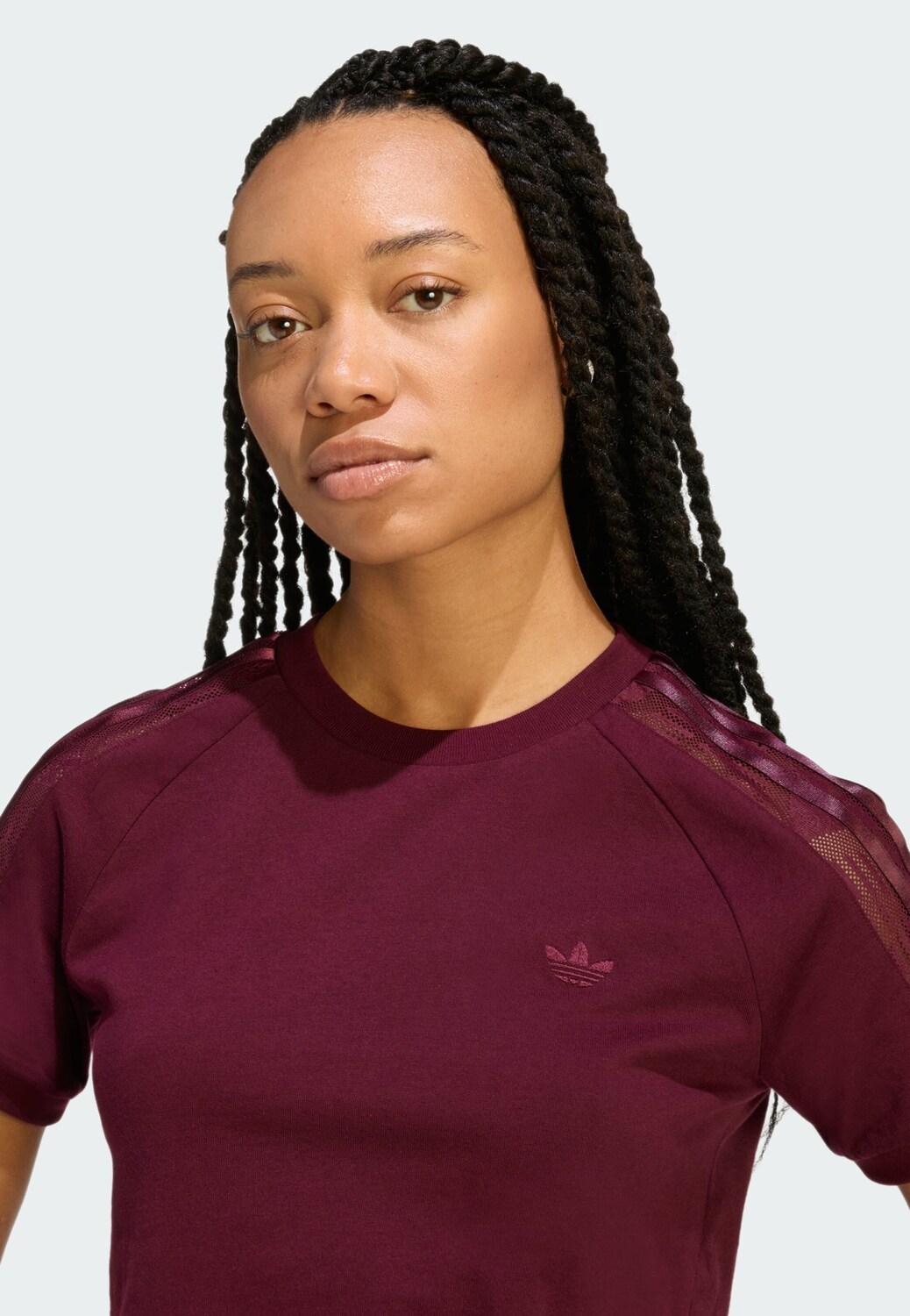Adidas Originals Футболка 'Cali' в цвете Wine Red — фото 4