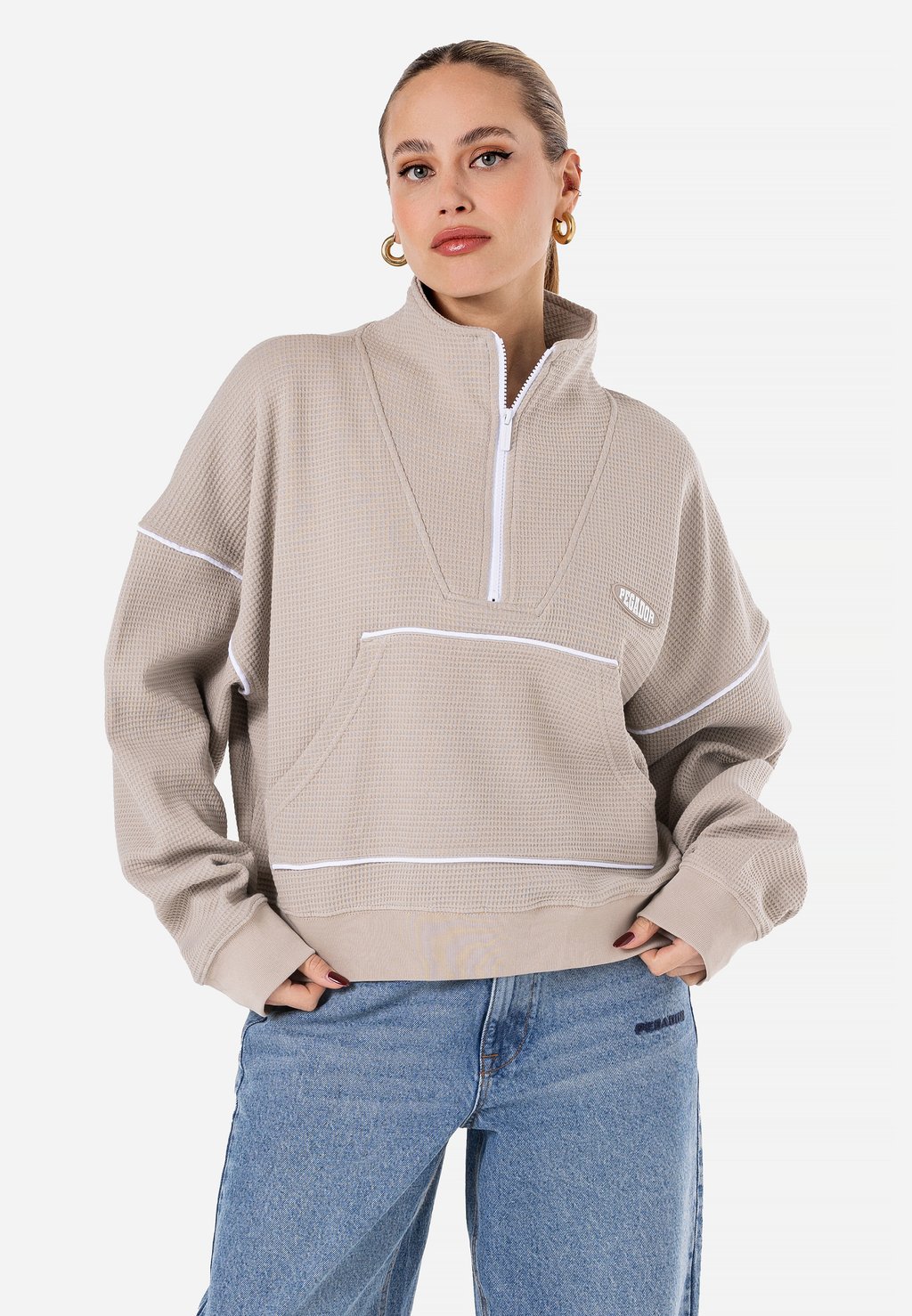 

Толстовка AMELIE HALFZIP Pegador, серый