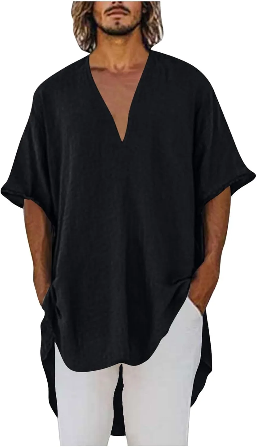 

Футболка V-образным вырезом Linen Basic Tee