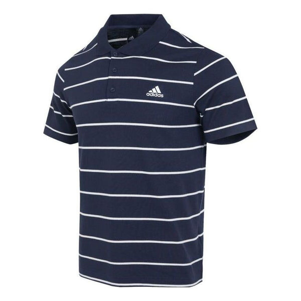 

Рубашка поло в полоску Adidas, синий