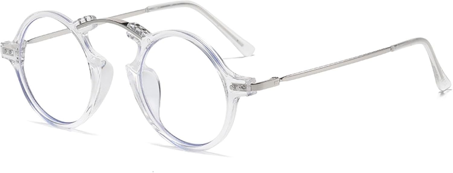 

Солнцезащитные очки с защитой от УФ-излучения UV400 | Маленькие круглые панк-очки | Для женщин и мужчин, для занятий спортом на открытом воздухе и вождения DSVIGF, Whiteantibluelight