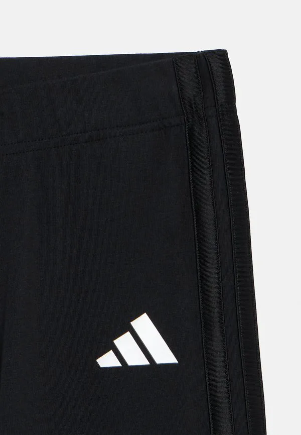 Сезонные гламурные расклешенные леггинсы унисекс для подростков Adidas Performance, Black/Silver-Coloured — фото 3