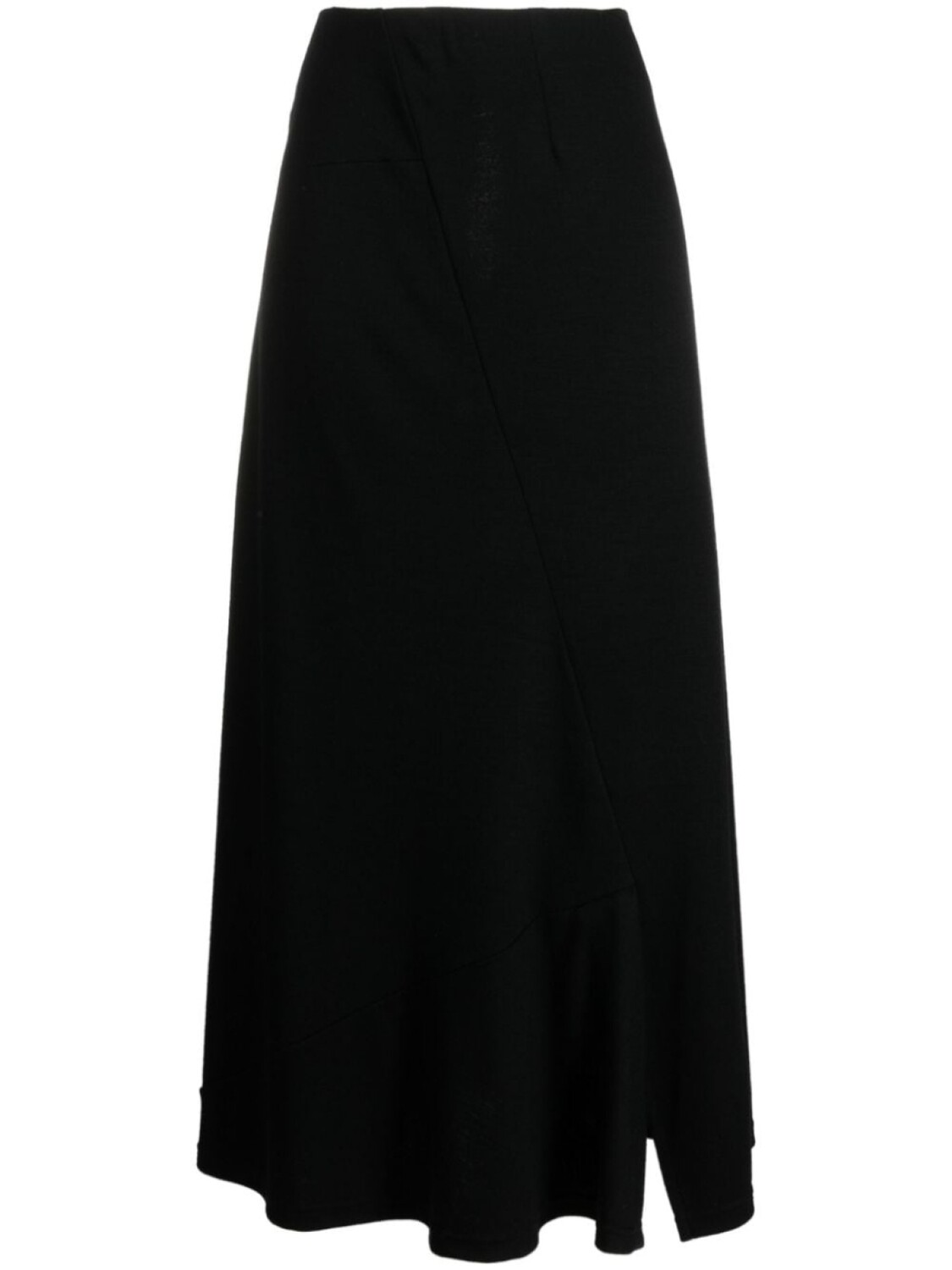 

Yohji Yamamoto юбка макси Luminary со вставками, черный