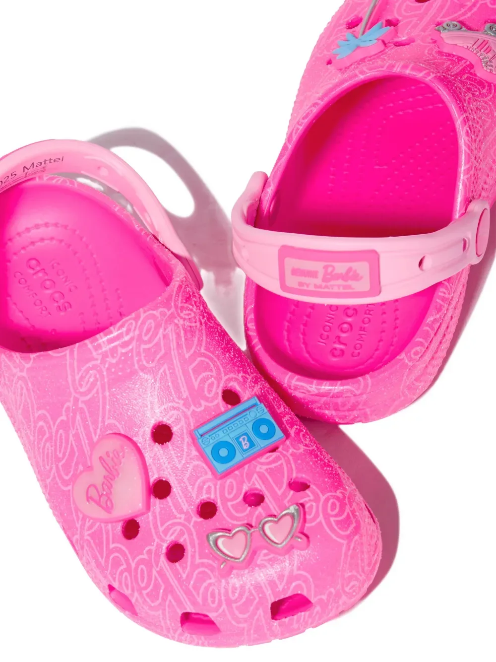 Классические сабо-сандалии X Barbie Crocs Kids, розовый — фото 4