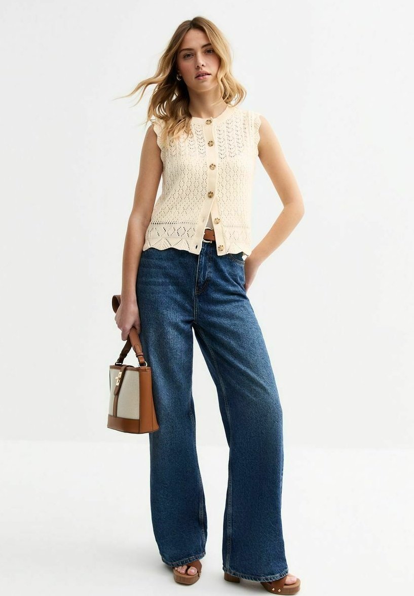 

Топ OPEN BUTTON UP New Look, бежевый