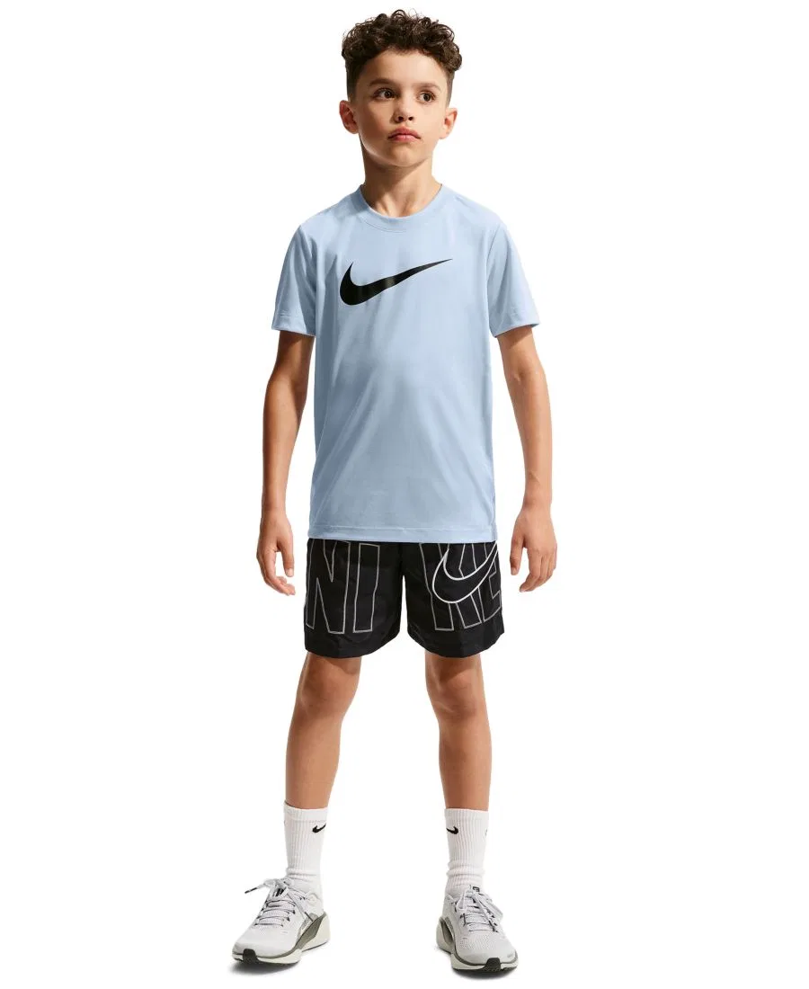 Детские тренировочные шорты Multi Dri-FIT, размер 8-20 Nike, черный/белый