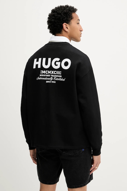 

Хлопковая толстовка Hugo Blue, черный