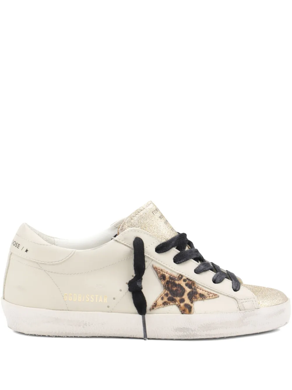 Кеды Super-Star с блестками GOLDEN GOOSE, белый