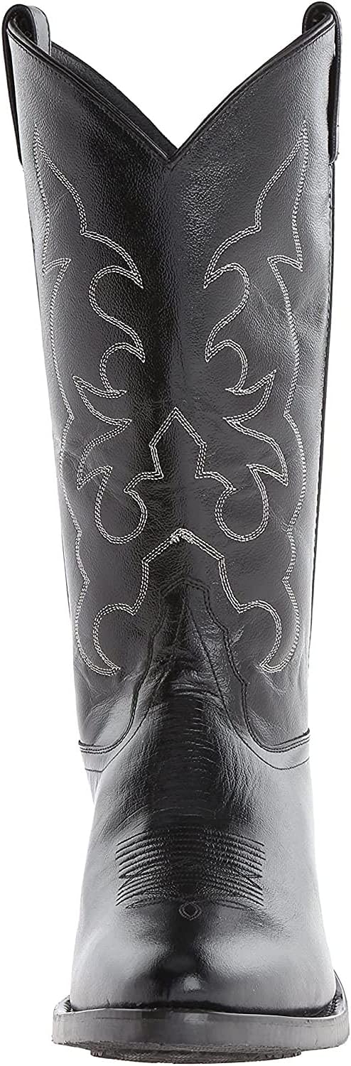 Мужские ковбойские сапоги OLD WEST с круглым носком и прошитой подкладкой Old West Boots, черный — фото 2