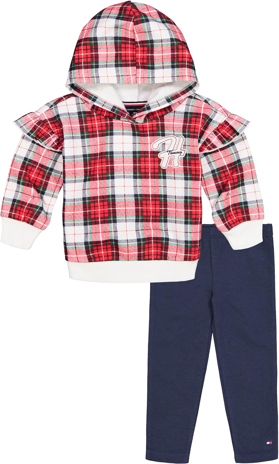 

Комплект из 2 леггинсов для девочек Tommy Hilfiger, Red Plaid/Navy Blazer