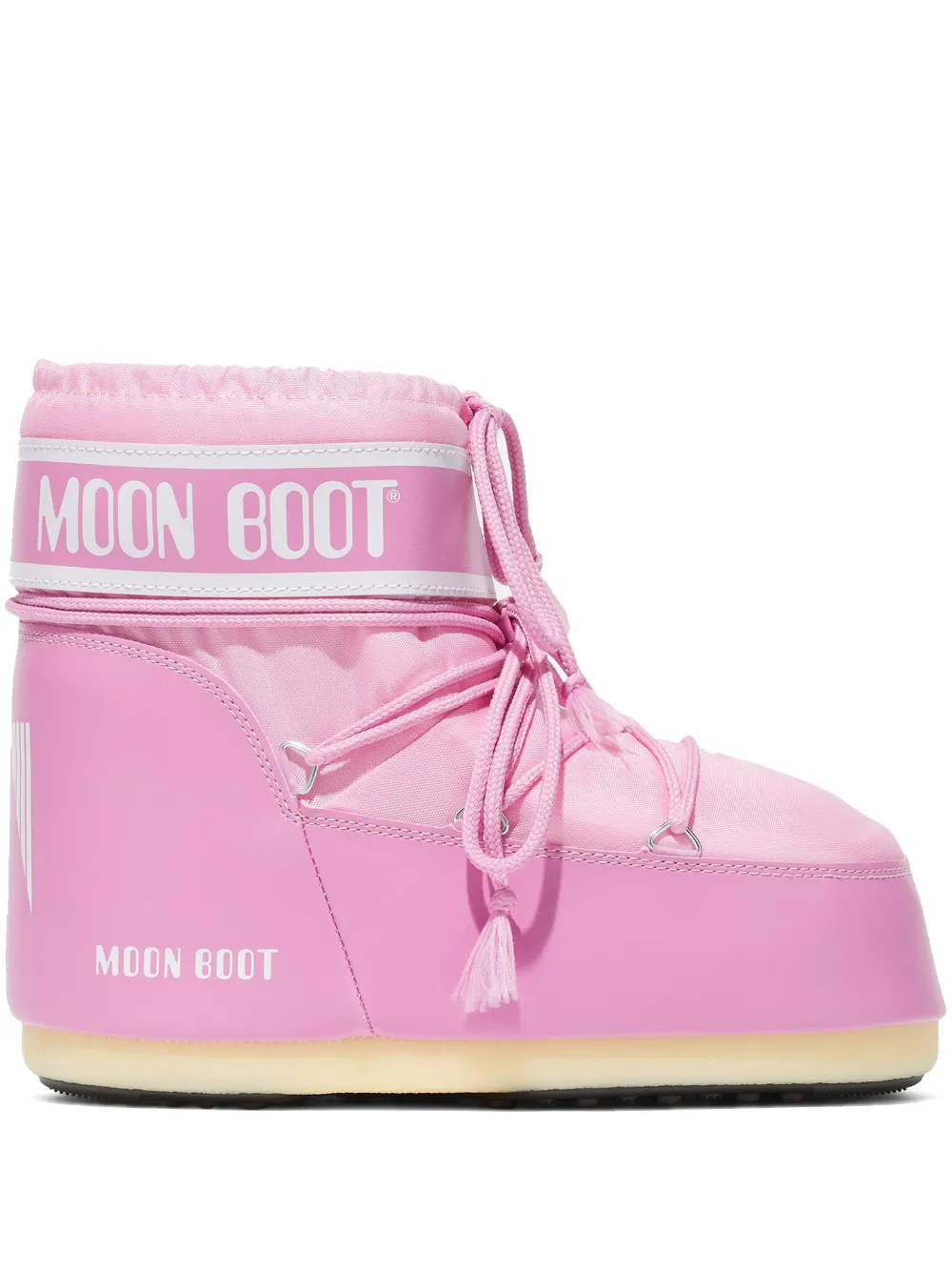 

Дутые ботинки на плоской подошве Moon Boot, розовый