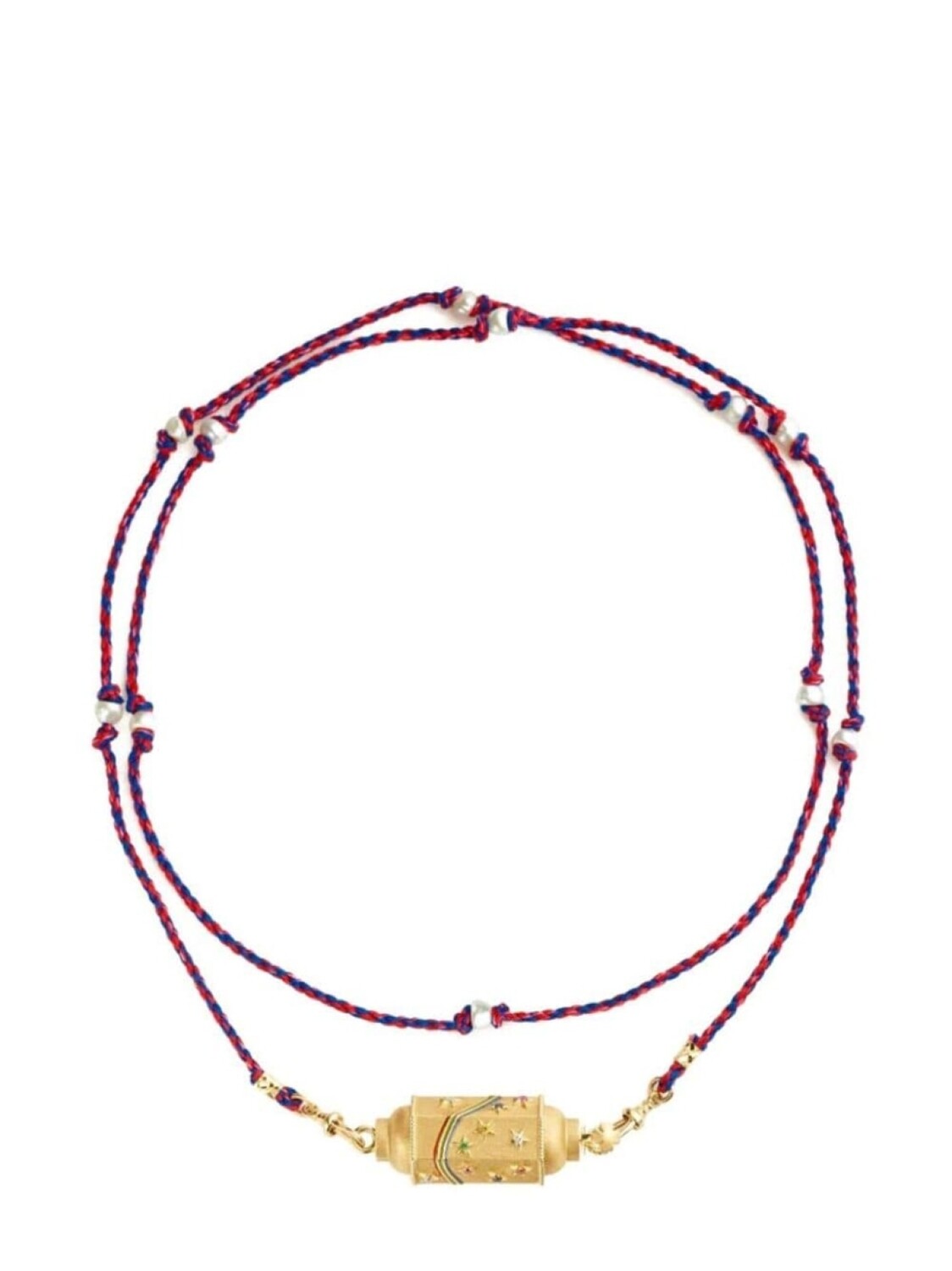 

Колье Locket из желтого золота с камнями Marie Lichtenberg, золотой