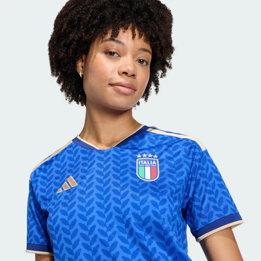 Женская домашняя футболка adidas Italy 26, насыщенный синий — фото 4
