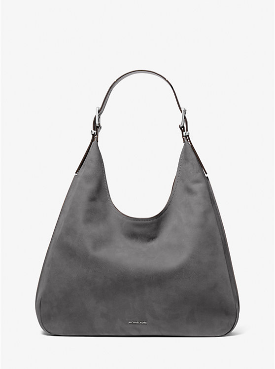 

Nolita большая сумка-хобо из нубука Michael Kors, серый
