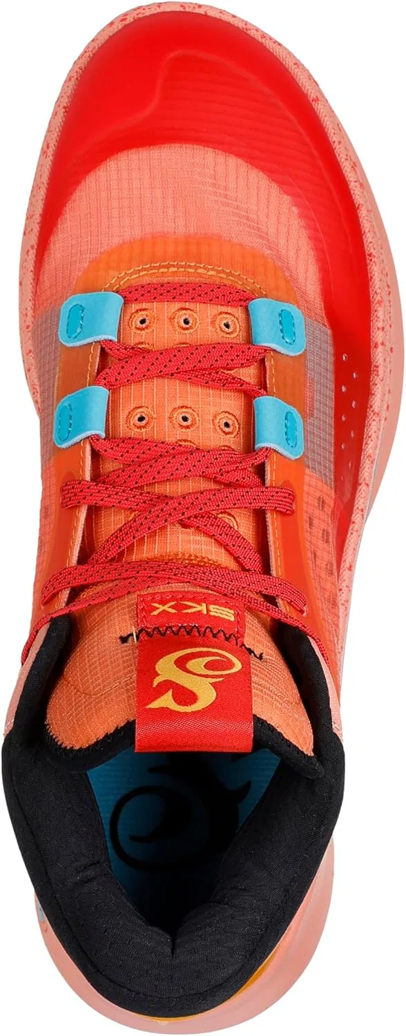 Мужские кроссовки Skechers Snoop Dogg: Skx Resagrip-Boss Treatment Trainers, Orange Evening Red In Zigzag Pattern Sunset Chevron — фото 2