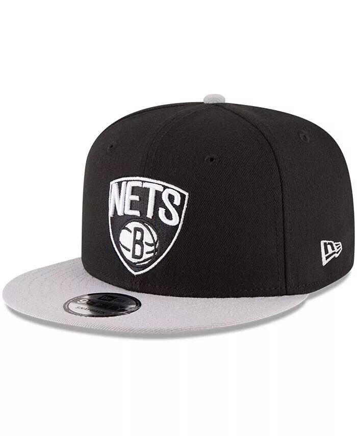 

Мужская черная/серая двухцветная регулируемая бейсболка Brooklyn Nets 9FIFTY Snapback New Era, черный