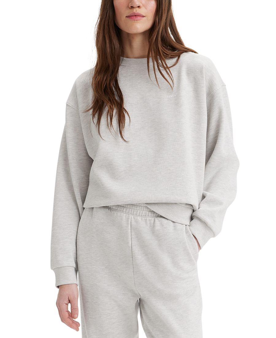 

Женская повседневная толстовка с круглым вырезом и длинными рукавами Levi's, Orbit Heather Gray