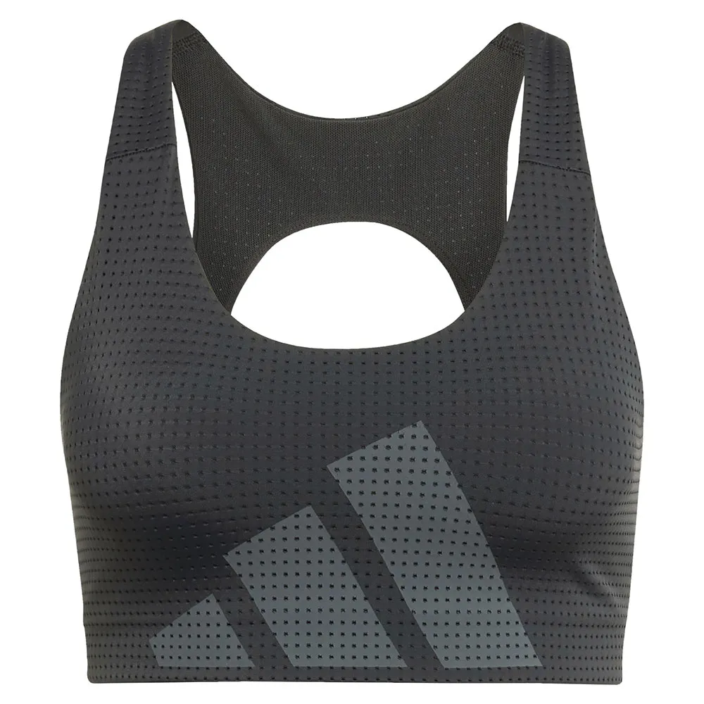 Спортивный бюстгальтер adidas Powerimpact HIIT Medium Impact Sports Bra, черный — фото 3