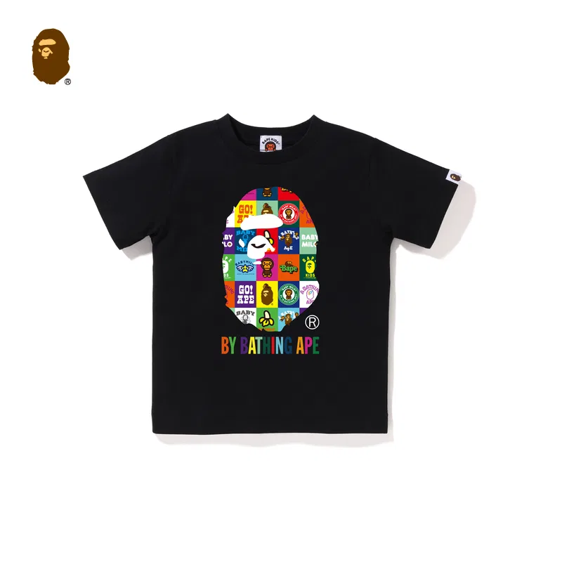 Футболка A Bathing Ape для детей Black — фото 3
