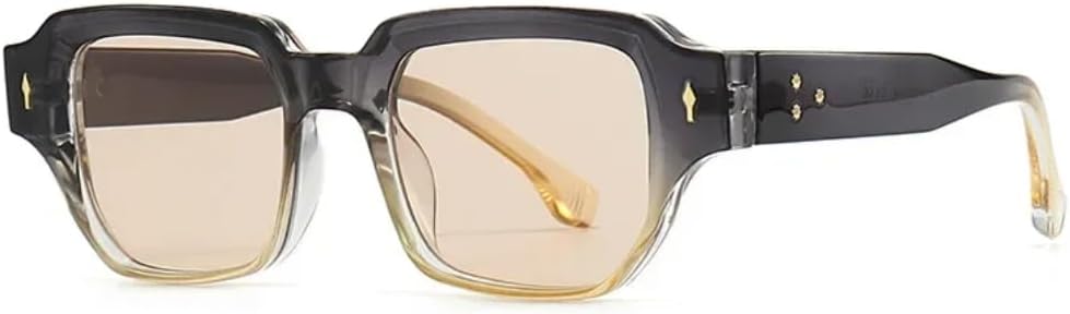 

Солнцезащитные очки с защитой UV400 | Маленькая оправа Rivets, линзы конфетных цветов | для женщин и мужчин, для занятий спортом на открытом воздухе и вождения DSVIGF, C2blacktea