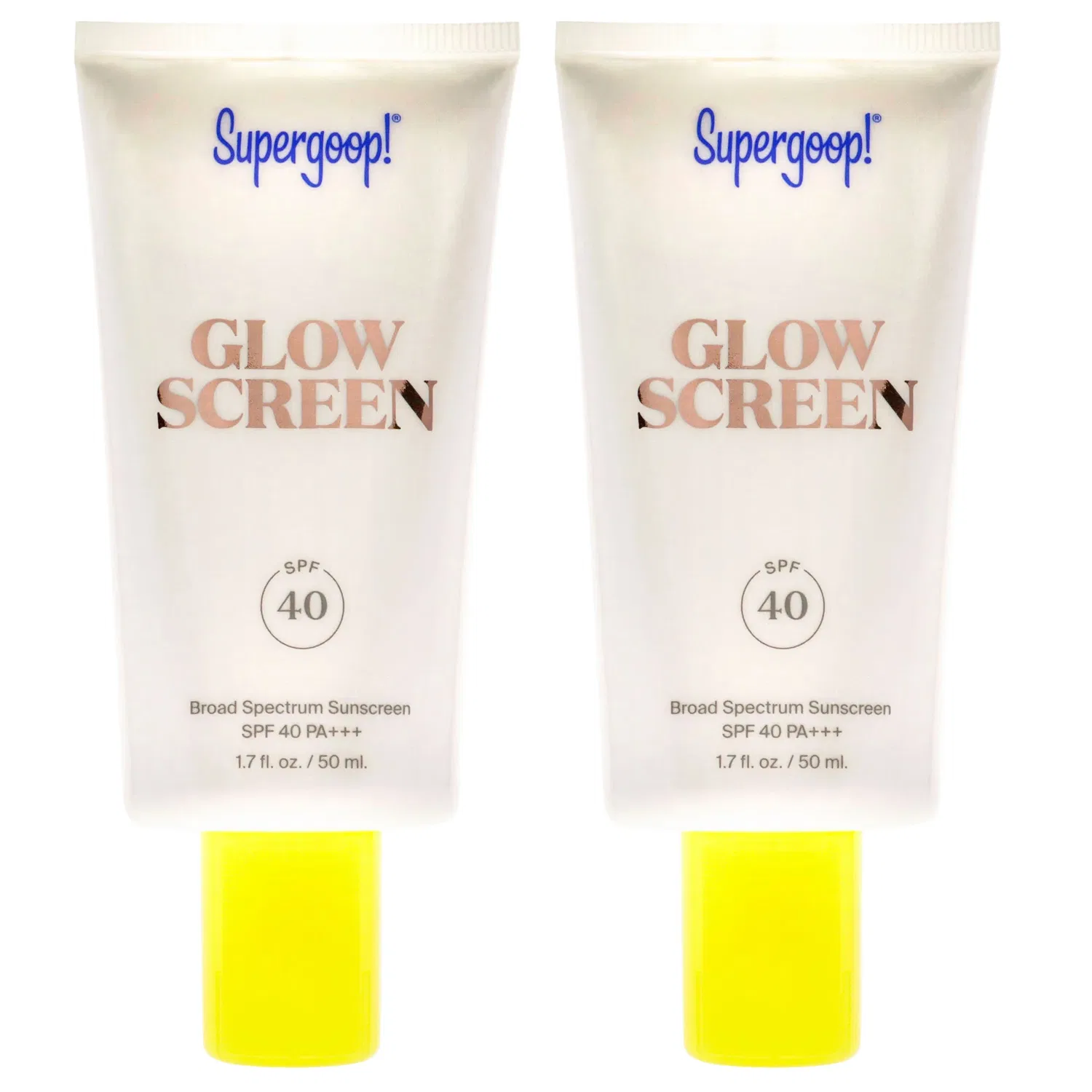 Лосьон для тела Glowscreen SPF 40 от Supergoop для женщин - 1,7 унции - упаковка из 2 штук, бежевый — фото 2