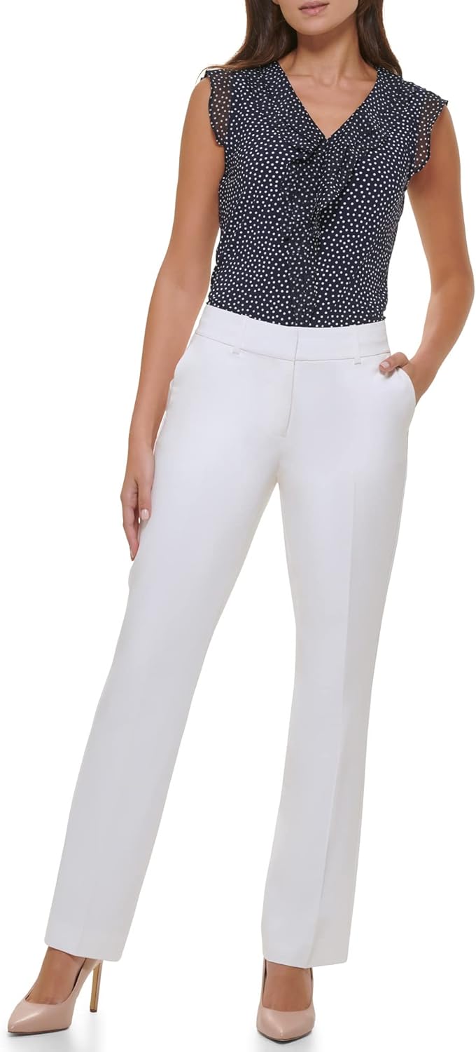 Женские брюки Tommy Hilfiger Sloane с эластичной талией и щиколоткой, Ivory — фото 2
