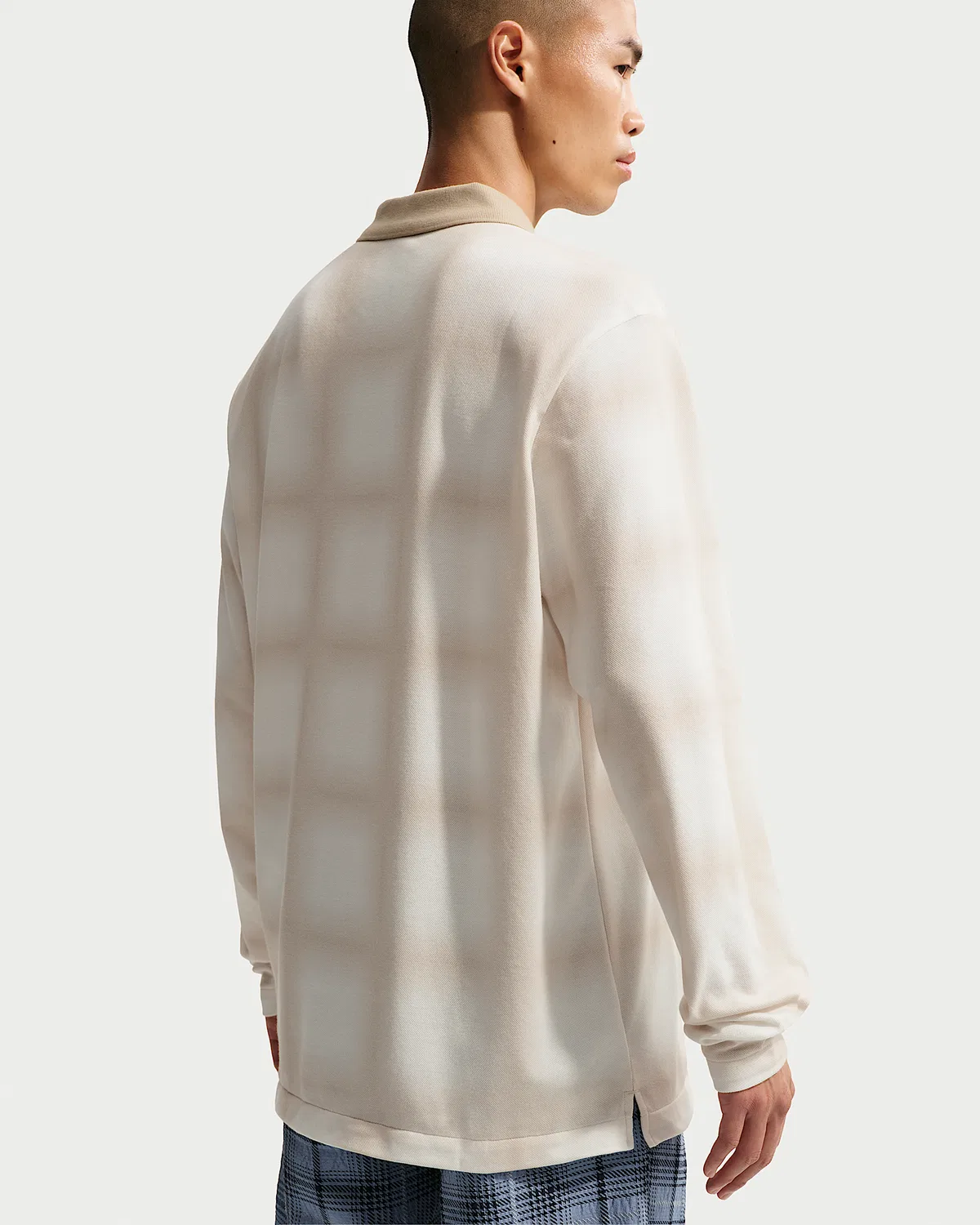 Мужское поло Nike Fairway Fresh Dri-FIT свободного кроя с длинным рукавом, Sail/Limestone — фото 2