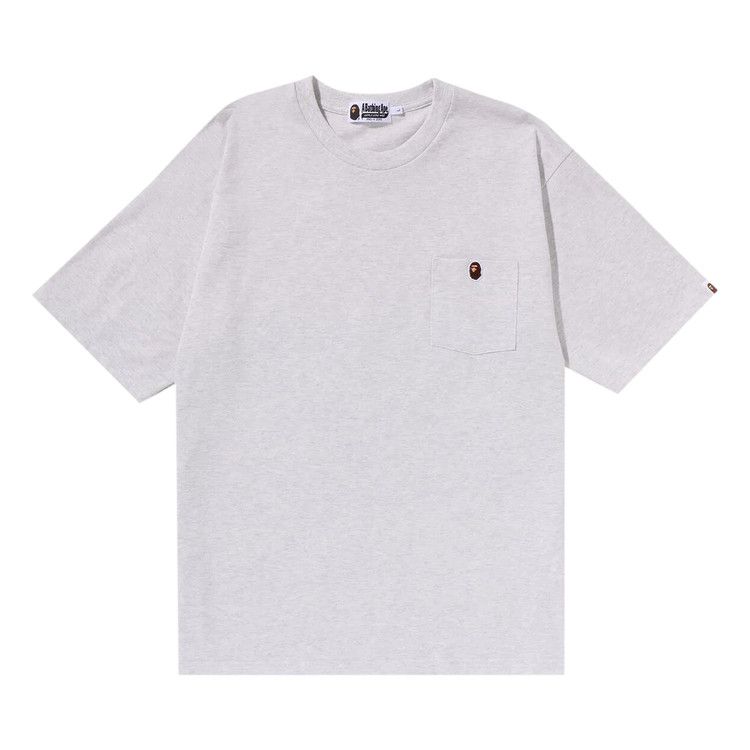 

Футболка BAPE Ape Head One Point Relaxed Fit Pocket Tee, Grey