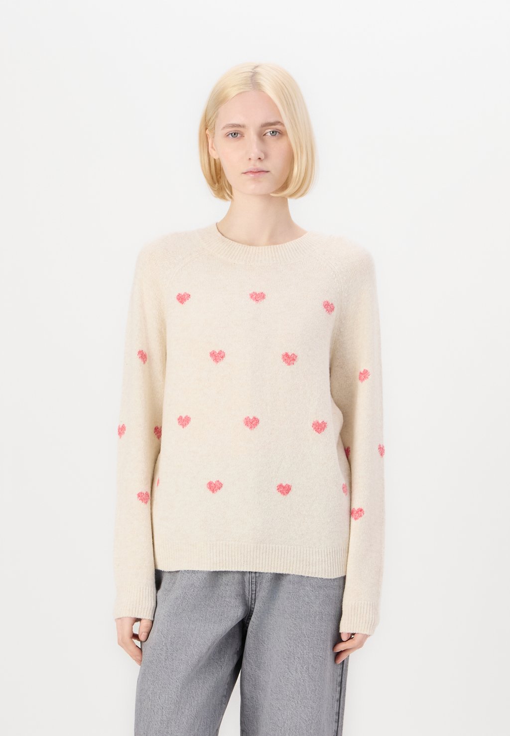 

Джемпер VMDOFFY INTARSIA O NCK Vero Moda, молочный
