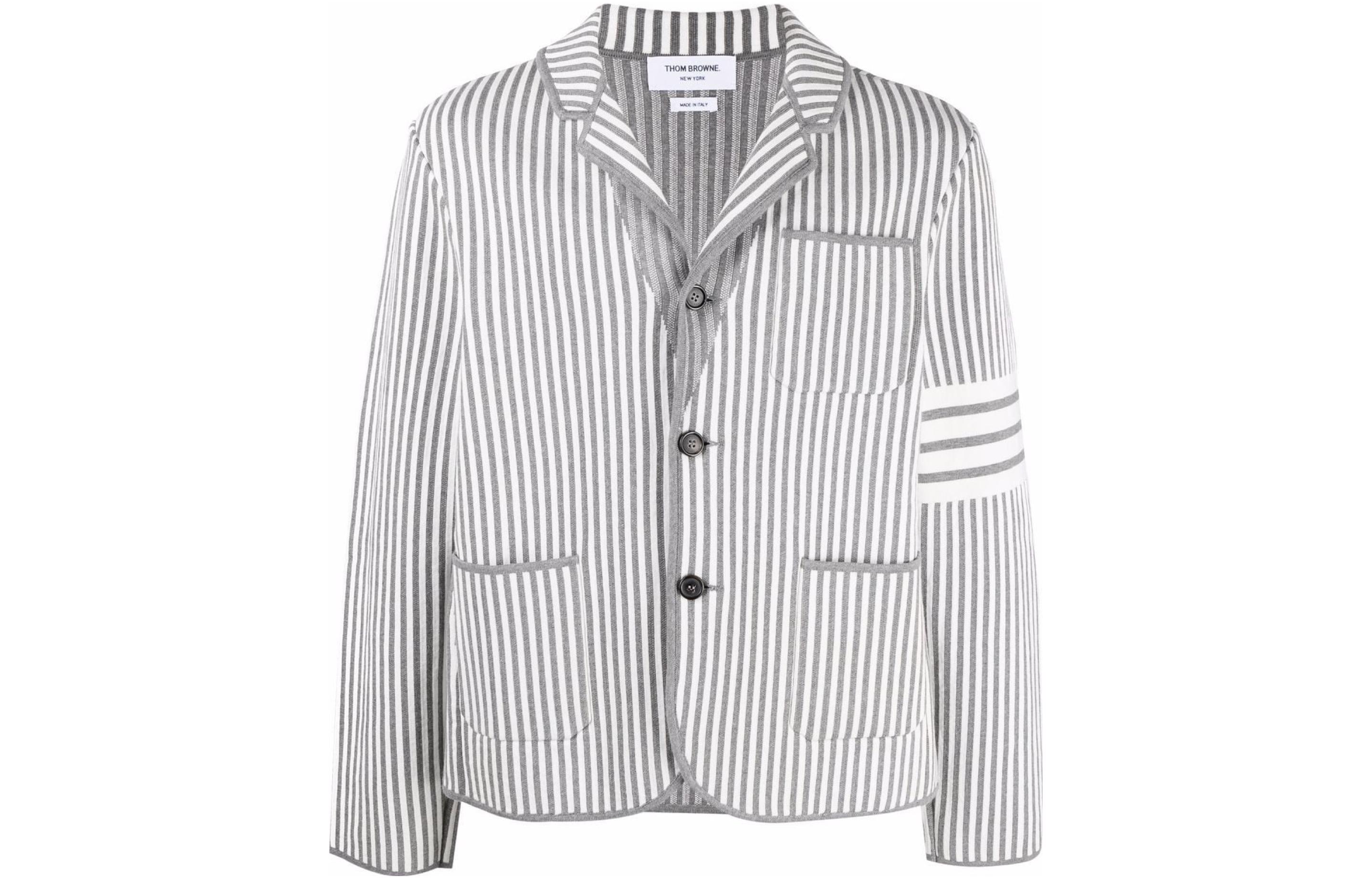 

THOM BROWNE Мужской деловой костюм, Gray White