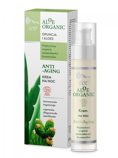 

Омолаживающий ночной крем, 50 мл AVA, Eco Aloe Organic